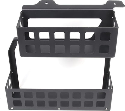 Bekantogy Trunk Right Organizer Compatible with Land Rover Defender 110 2020-2024 Aluminum Alloy Shelf Trunk Right Side Organizer Storage Box Basket Accessories