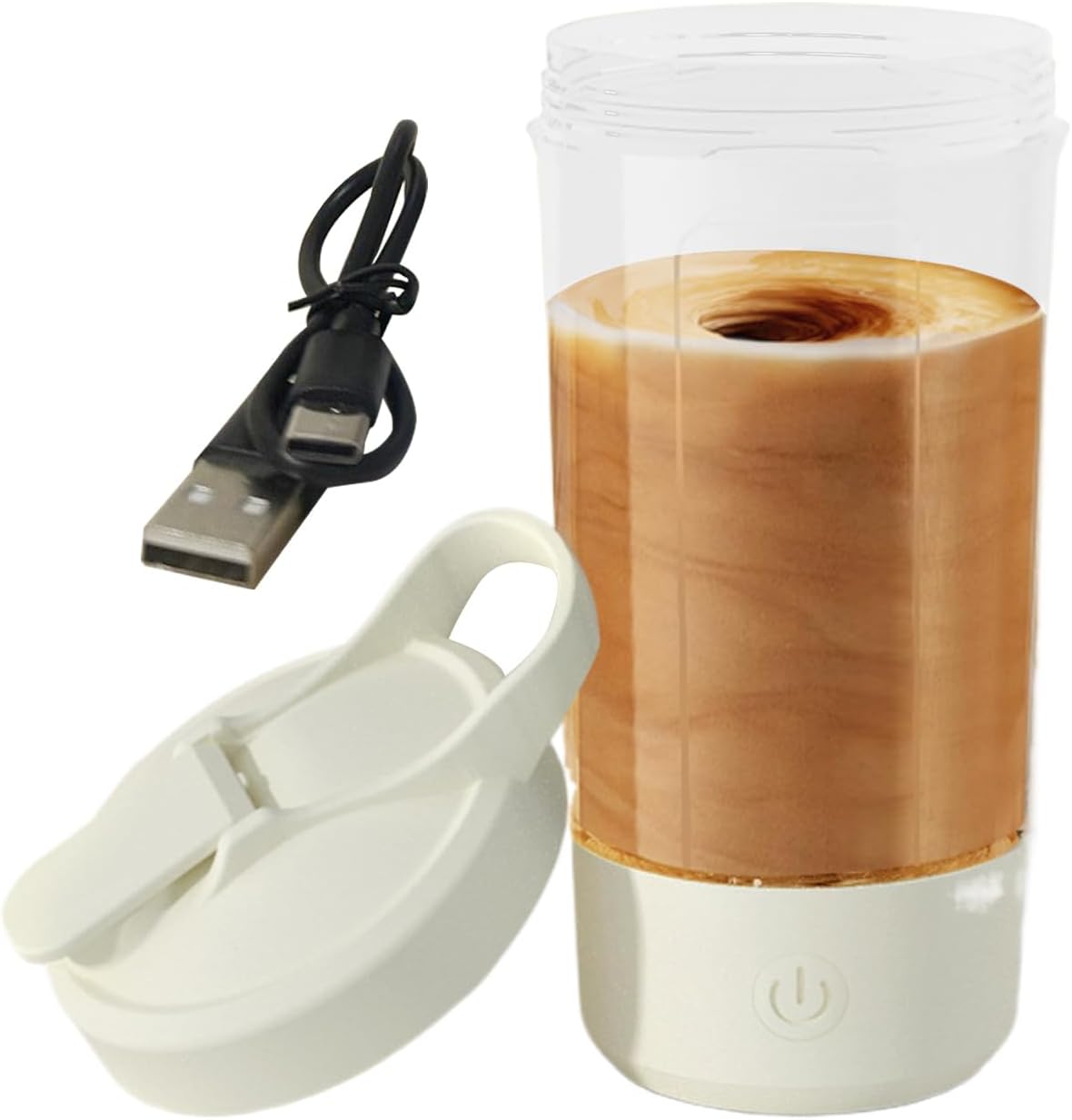Furtryvl Electric Shaker Bottle, 450ml Leak-Proof Blender Cup, Travel Water Storage, Single-Touch Operating For Gym Hydration Bodybuilding Nutrition