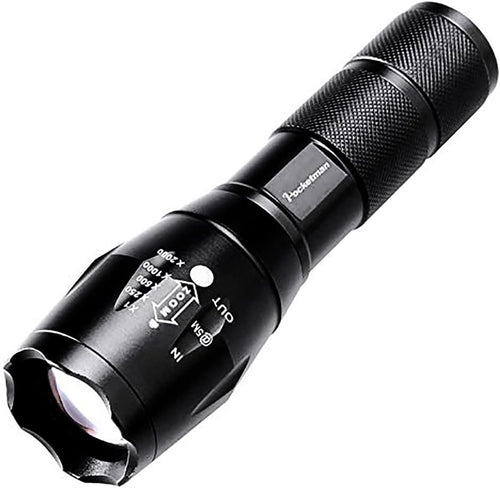 LED Tactical Flashlight, Super Bright 2000 Lumen LED Flashlights Portable Outdoor Water Resistant Torch Light Zoomable Flashlight with 5 Light Modes (1 Pack)