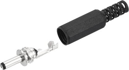 QUARKZMAN 3.5 x 1.3mm DC Male Connector x 15pcs DC Cylindrical Jack Connectors Solderless Adapter Replacement for Electronics