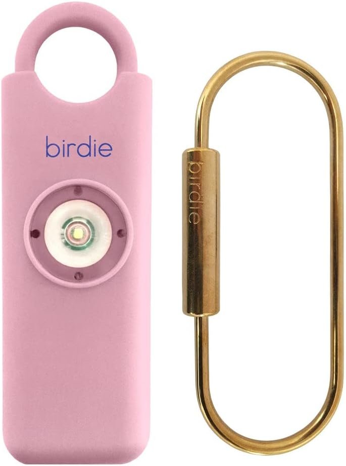 She's Birdie - The Original Personal Safety Alarm for Women by Women - Loud Siren, Strobe Light and Solid Brass Key Chain in a Variety of Colors (Blossom)