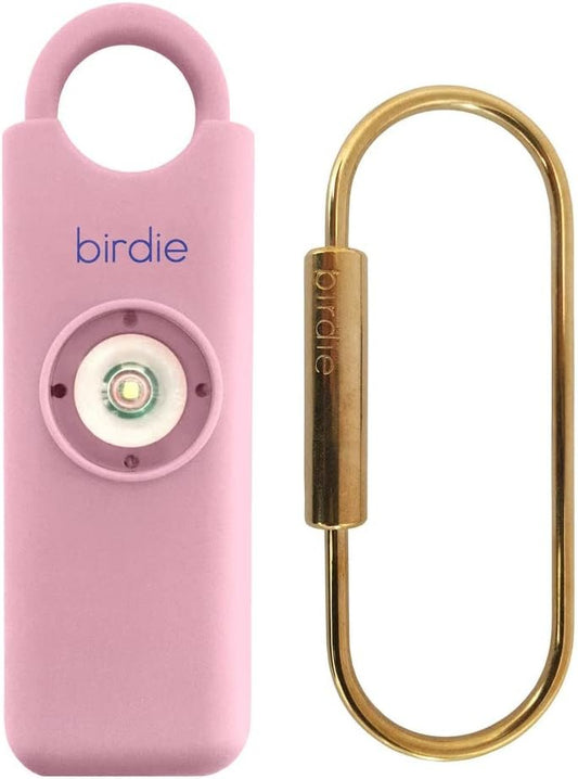 She's Birdie - The Original Personal Safety Alarm for Women by Women - Loud Siren, Strobe Light and Solid Brass Key Chain in a Variety of Colors (Blossom)