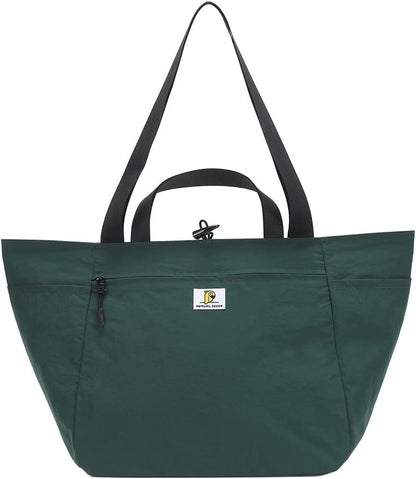VanFn Duffle Bags, Women Sports Gym Bag, Foldable Travel Totes Duffel Bag, Outdoor Weekend Bag, Lightweight Luggage Duffle Backpack, Shoulder Handbag For Men, P.Travel Series(Green/Gray)