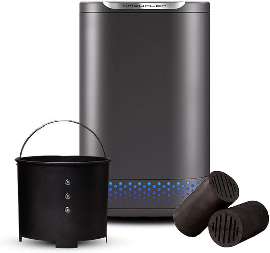 Nagual Smart Electric Composter for Kitchen, Counter 2.5L Mill Composter Kitchen Bin, Odorless/Low Noise/Auto-Stop, Disposer One-Key Turn Food Waste into Fertilizer