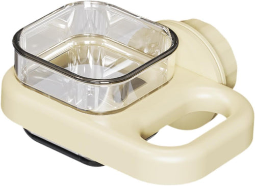 Ｂｅｓｇａ Parakeet Food Dish Feeder Bowl Stable Watering Supplies Portable Bird Feeding Dish Cup Bird Waterer for Parrot Yard Balcony, White