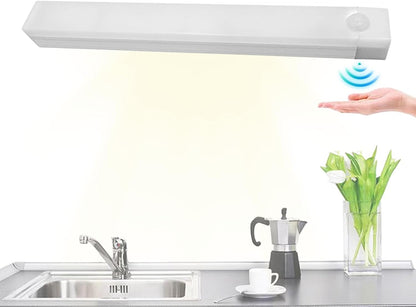Nuytghr LED Motion Sensor Light, Under Cabinet Light, Wireless Smart Cabinet Lights, Motion Sensor Closet Lighting, Stick-on Indoor Lights for Stairs, Bedroom, Kitchen, and Hallway