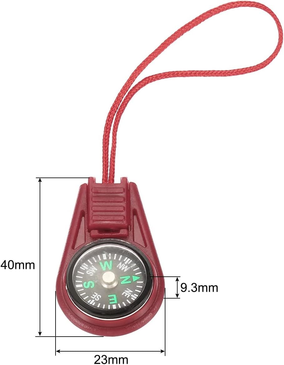 PATIKIL Mini Survival Compass, 25 Pack Button Compass Bulk Kit for Outdoor Hiking Camping Travelling Party Favors