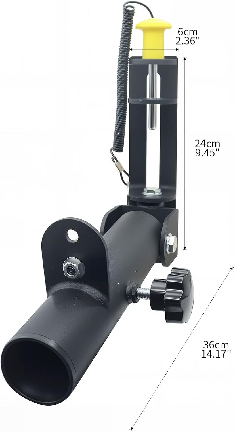 landmine Attachment for Barbell 360° Swivel Storable T-Bar Row landmine Base Fits 2” Olympic Bar, Gym Home Fitness, Squat,Deadlifts