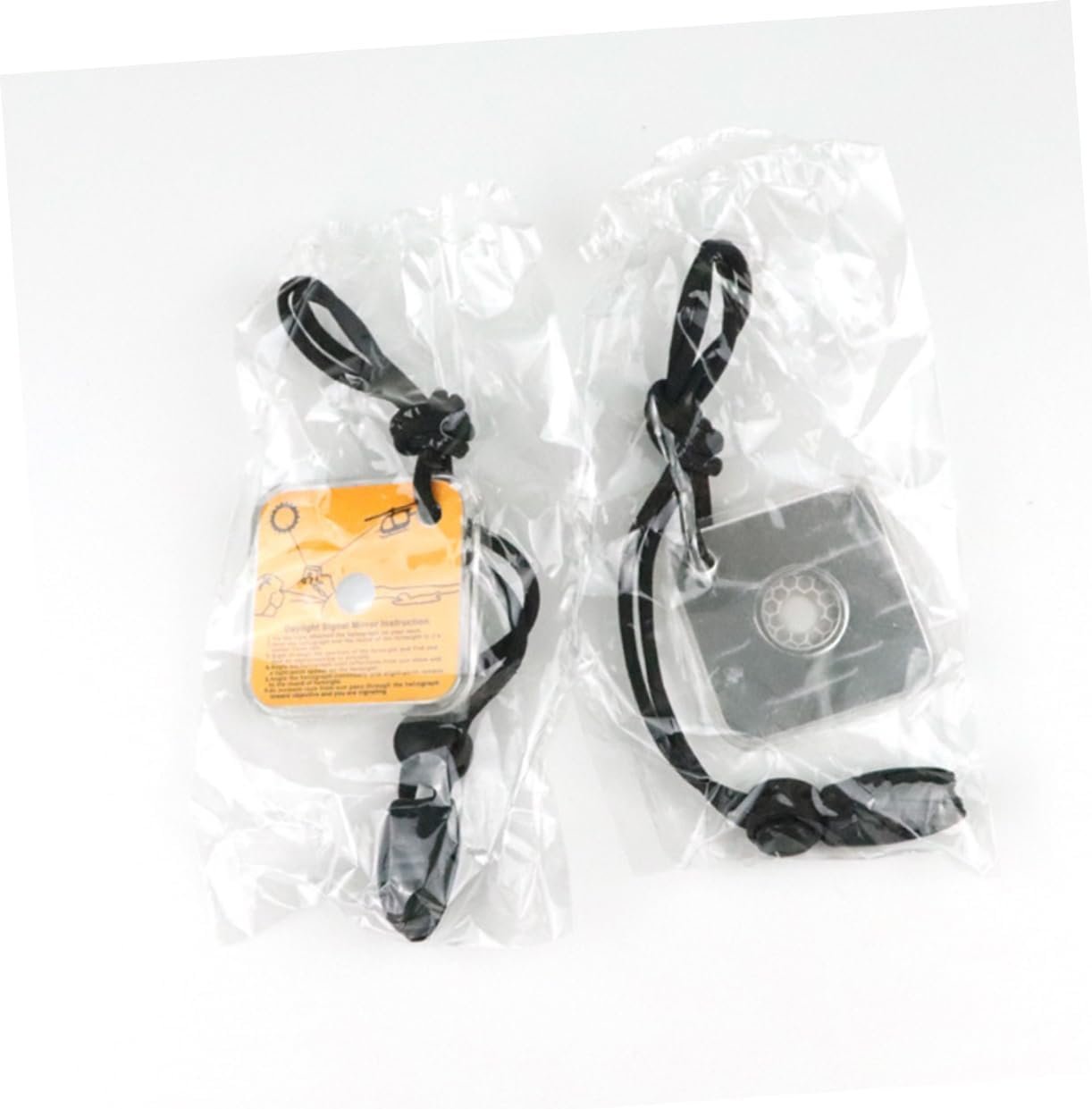GOOHOCHY 3pcs Emergency Mirror Retroreflector Field Reflector Mirrors Reflective Mirror Small Mirror Orange