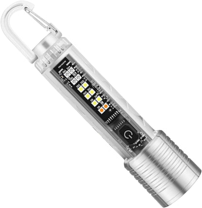Ghjkldha Keychain Flashlight Rechargeable, Bright Magnetic Multi-Light, Portable Pocket Torch, Usb Charging, Hands- Clip, Ideal for Nurse, Purse, Work, Car, Urgency, Handbag, Kids