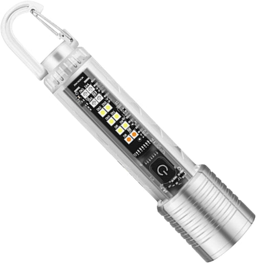 Ghjkldha Keychain Flashlight Rechargeable, Bright Magnetic Multi-Light, Portable Pocket Torch, Usb Charging, Hands- Clip, Ideal for Nurse, Purse, Work, Car, Urgency, Handbag, Kids