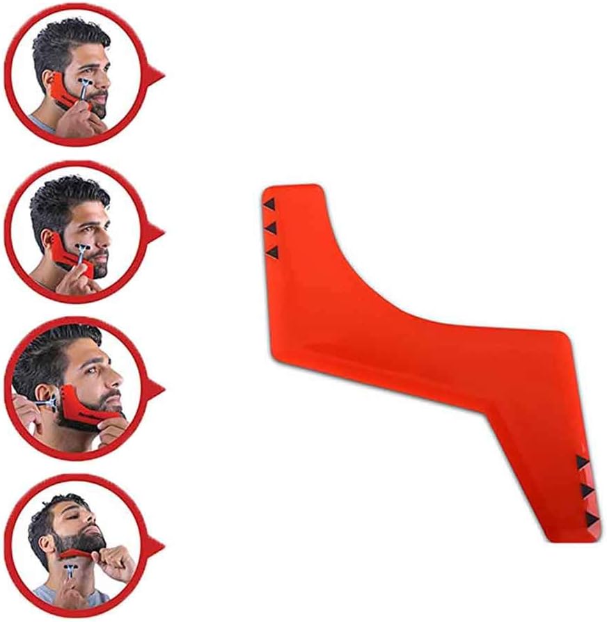 Calayu Beard Stencil Set Hair Cutting Stencil for Men Tools