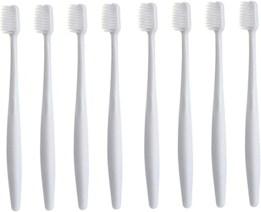 PACKOVE 2sets Fine Hair Bristle Toothbrush for Adults Bleeding Design Ergonomic Handle for Gum Care Cleansing for Healthy Teeth Random Colors Grey Blue Random Color 4pcs*2