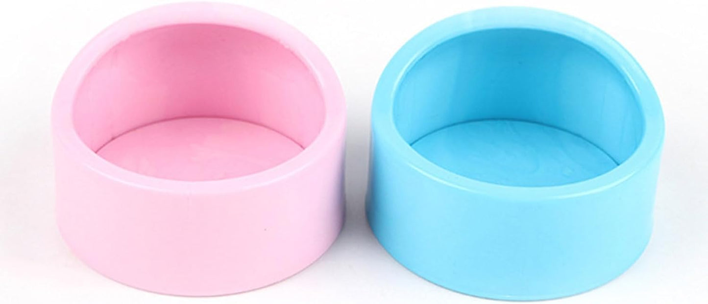 nuanzhiyuan 5pcs Small Animals Food Bowl ABS Small Pet Food Bowl Pigs Irrigation Bowl Eating NonSpill Tableware