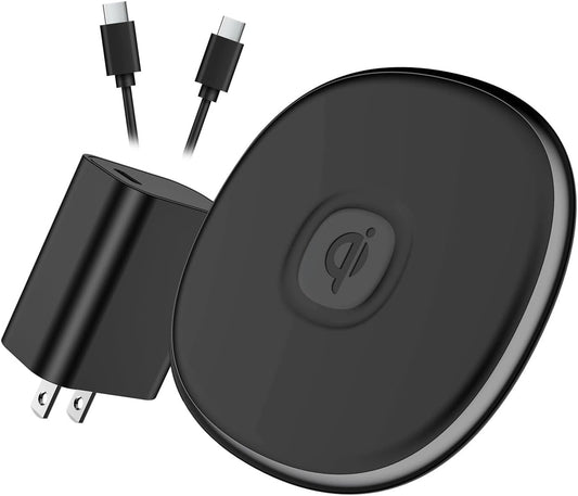 NANAMI 15W Max Wireless Charger, Qi Charging Pad with Fast Charge Wall Charger for iPhone 16/15 Pro Max/14/13/12/11/XS Max/XR/X/8, for Samsung S25/S24/S23/S22/S21/S20/S10/S9,Note 20/10,Airpods Pro 2/3