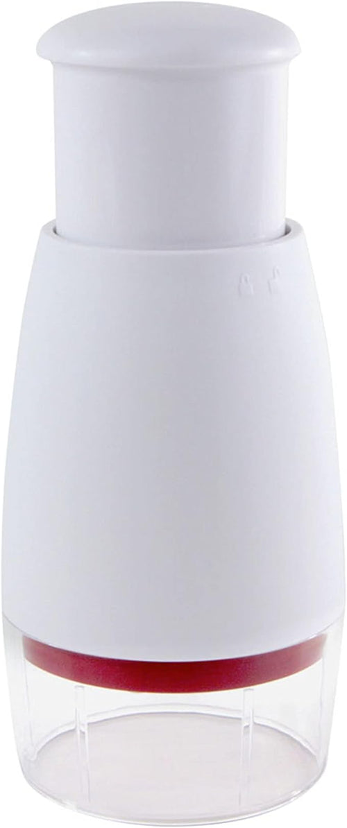 Zyliss Zick Zick Classic Food Chopper - Manual Food Chopper - Onion, Tomato & Vegetable Cutter - Stainless Steel & Dishwasher Safe Food Dicer - White, 9"