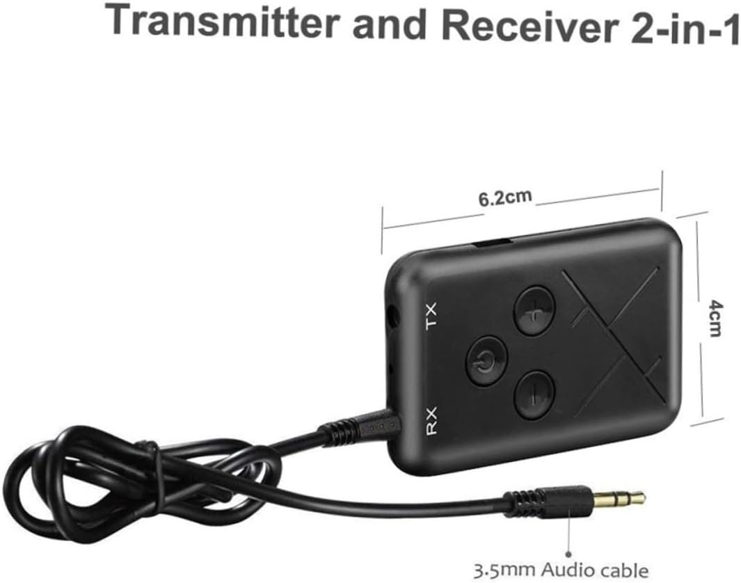 ARTIBETTER Bt101 2-in-1 Audio Transmitter Receiver Auto-Search Memory Connection for Gaming Entertainment