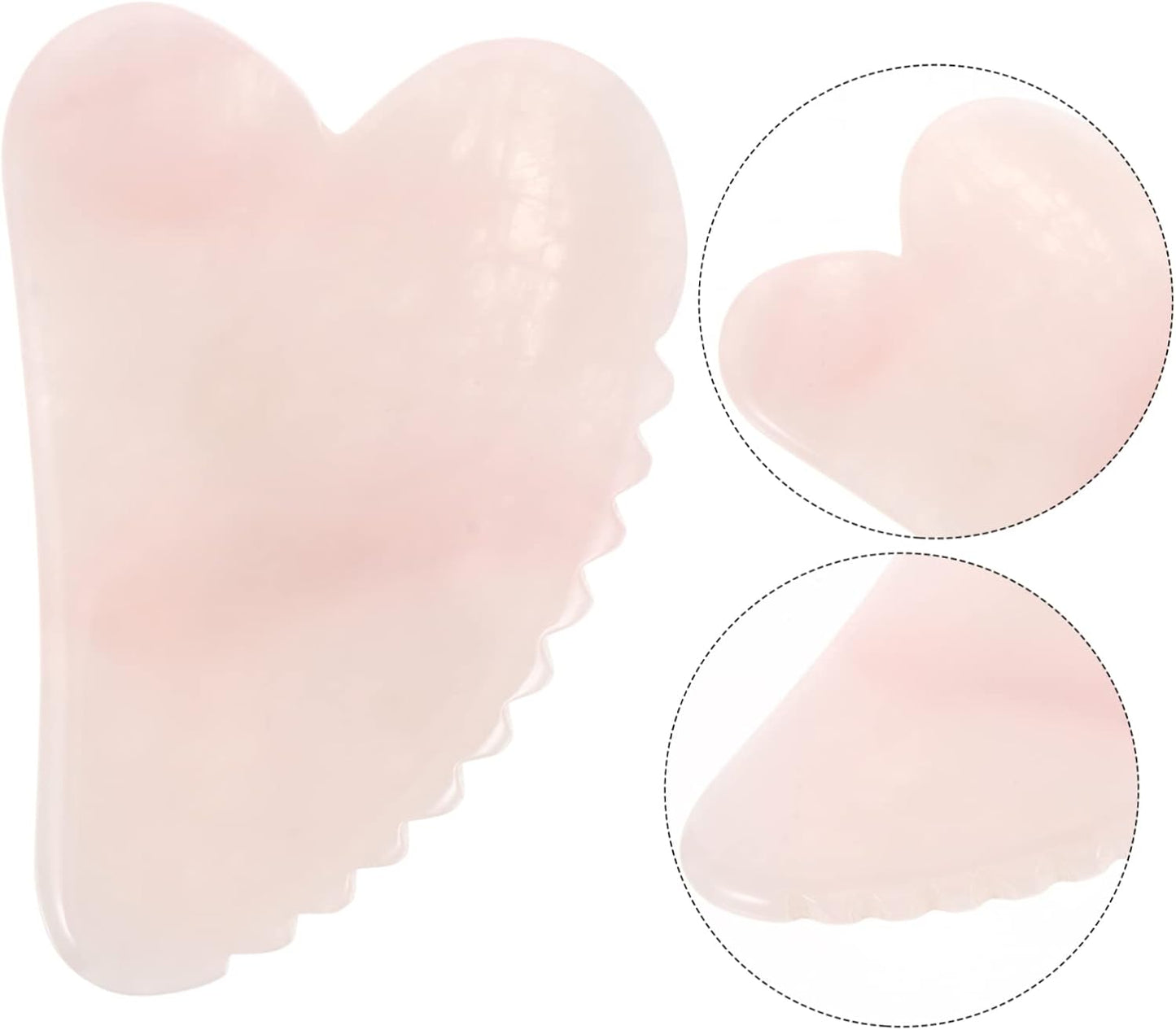 COLLBATH 1Pc Pink Crystal Massage Board Relief Scraping Tool for Facial and Eye Treatment Enhances Circulation Reduces Swelling Easy to Use for Aging and Self Care