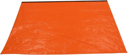 Outdoor Camping Portable Emergency Tent Sleeping Bag Keep Warm Tear Resistant Orange (Orange Tent)