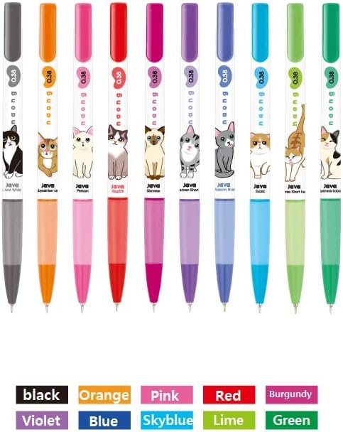 Beecrazee PE 6668 Naong 11-Set Ballpoint Pens, Multicolor