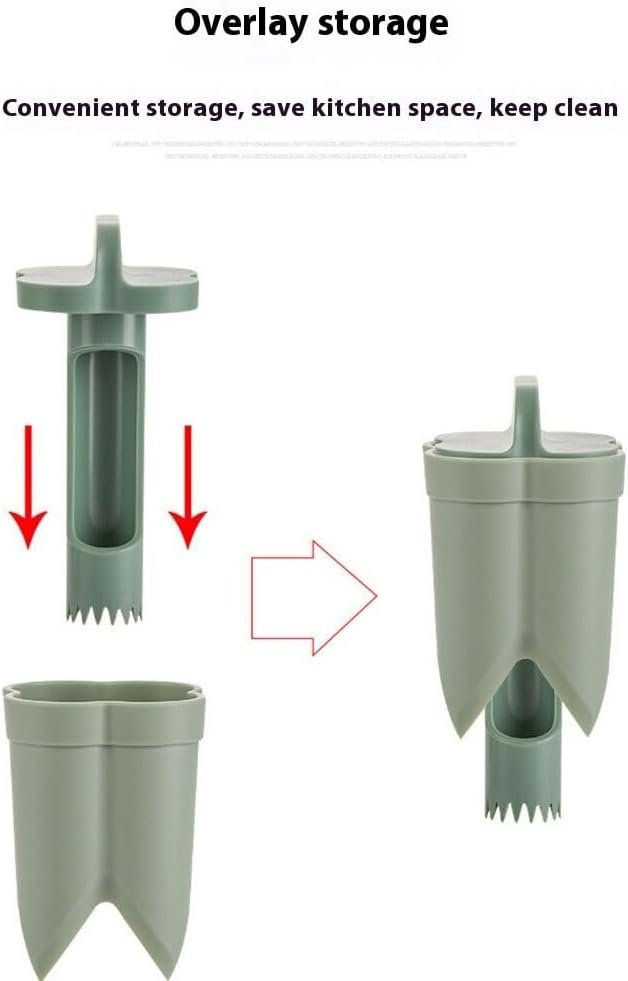 lopituwe Gadget per Utensili da Cucina semplici Realizzati in ABS per Una Facile rimozione dello Stelo Facile da ruotare e Tirare Semplicemente per Rimuovere efficacemente Gli steli, Verde