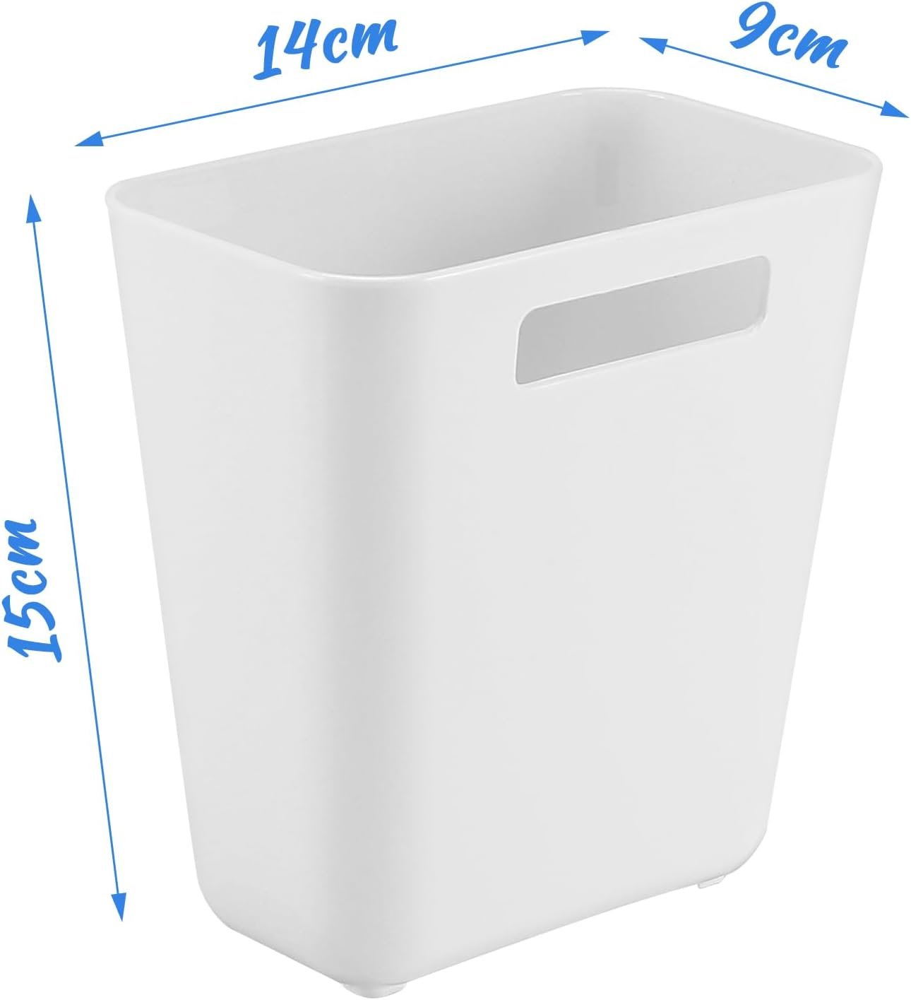 Collazoey 4 Pcs Wall Mounted Self Adhesive Storage Boxes Kitchen Cabinet Door Storage Box for Cabinet Bathroom Refrigerator Small Items Storage Box