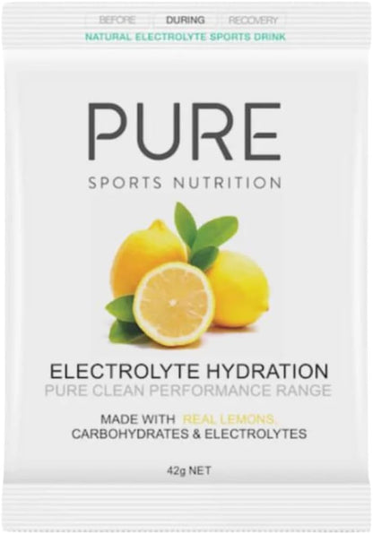 Pure Sports Nutrition - Electrolyte Hydration 42G Satchels - Lemon(Pack of 5)