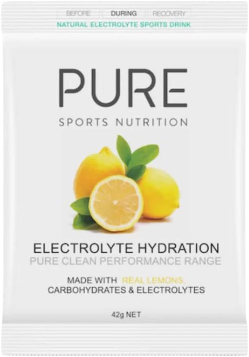 Pure Sports Nutrition - Electrolyte Hydration 42G Satchels - Lemon(Pack of 5)