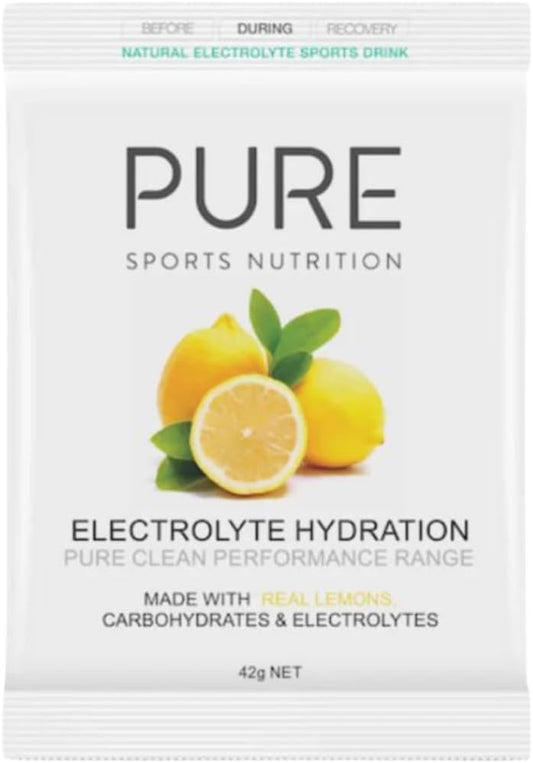 Pure Sports Nutrition - Electrolyte Hydration 42G Satchels - Lemon(Pack of 5)