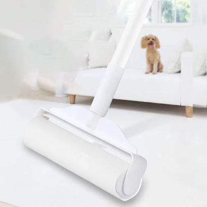 Voiemifore Lint Rollers 6 Refills Full 9.5 Inch For Clothes,Sofa, Bed And Carpet, Lint Roller For Pet Hair, Cat Hair Dog Hair, Dust,1 Telescopic Rod(6PCS)