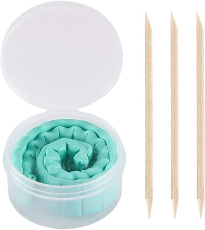 Watch Cleaning Clay, Rubber Cleaning Putty, Efficient Grease and Dirt Remover, Includes 3 Precision Willow Sticks, Perfect for Professional Watch Maintenance, Detailing, and Repair