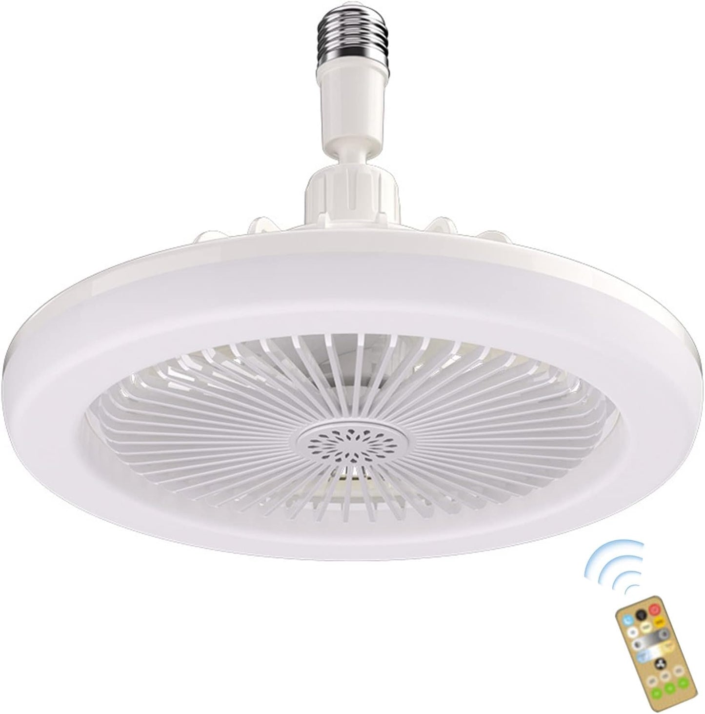 Cymwer Lampada della ventola di aromaterapia, luce del soffitto della ventola aroma con telecomando, a 3 velocità Dimmabile muto del vento Dimmabile for il dormitorio
