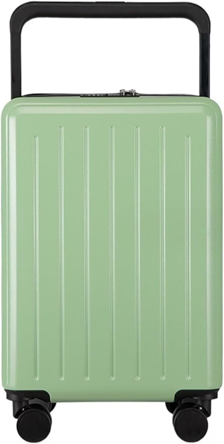 Business Travel Bag Carry On Luggage Security Combination Lock Suitcase Luggage Suitcase Checked Luggage Wheeled Luggage Bag (Color : Green, Size : 20 inch)