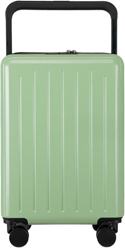 Business Travel Bag Carry On Luggage Security Combination Lock Suitcase Luggage Suitcase Checked Luggage Wheeled Luggage Bag (Color : Green, Size : 20 inch)
