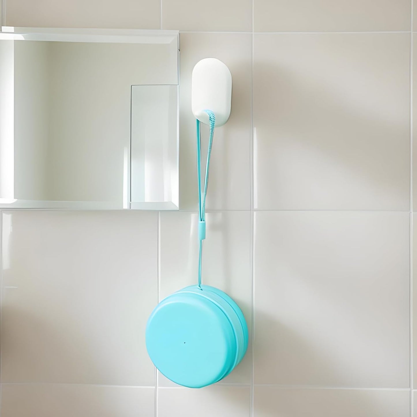 Silicone Body Scrubber, Portable Shower Brush, Lightweight 2 in 1 Tool, Soap Dispenser Built-In, Skin Care Accessory for Daily Cleansing, Spa, Travel, Bath, Blue, Pink, 1 Piece