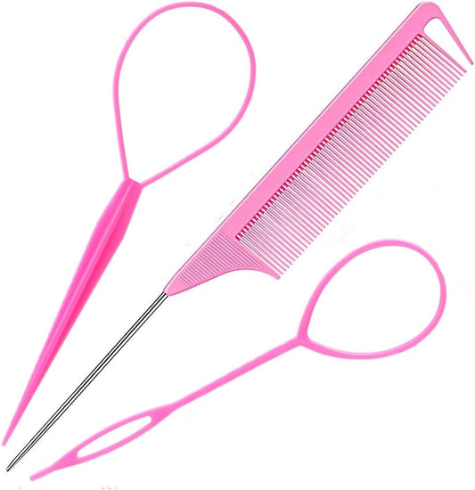WeddHuis Set of 3 Hair Twister Hair Styling Accessories Braiding Tools for DIY Hair Styling for Women and Girls