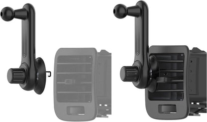 GeeKam Long Sleeve Car Mount and Wireless Car Charger 17mm Ball Head Universal Air Vent Clip for Car Mount Universal for Most