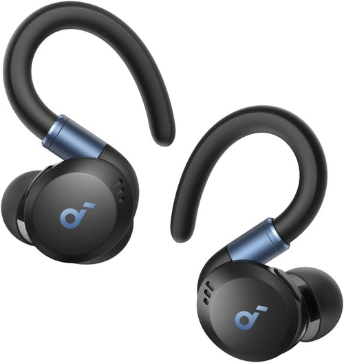 Soundcore Sport X20 by Anker, True-Wireless Workout Earbuds, Rotatable and Extendable Ear Hooks, Deep Bass, IP68 Waterproof, Sweatproof, Dustproof, 48H Play, Sport Earbuds for Gym