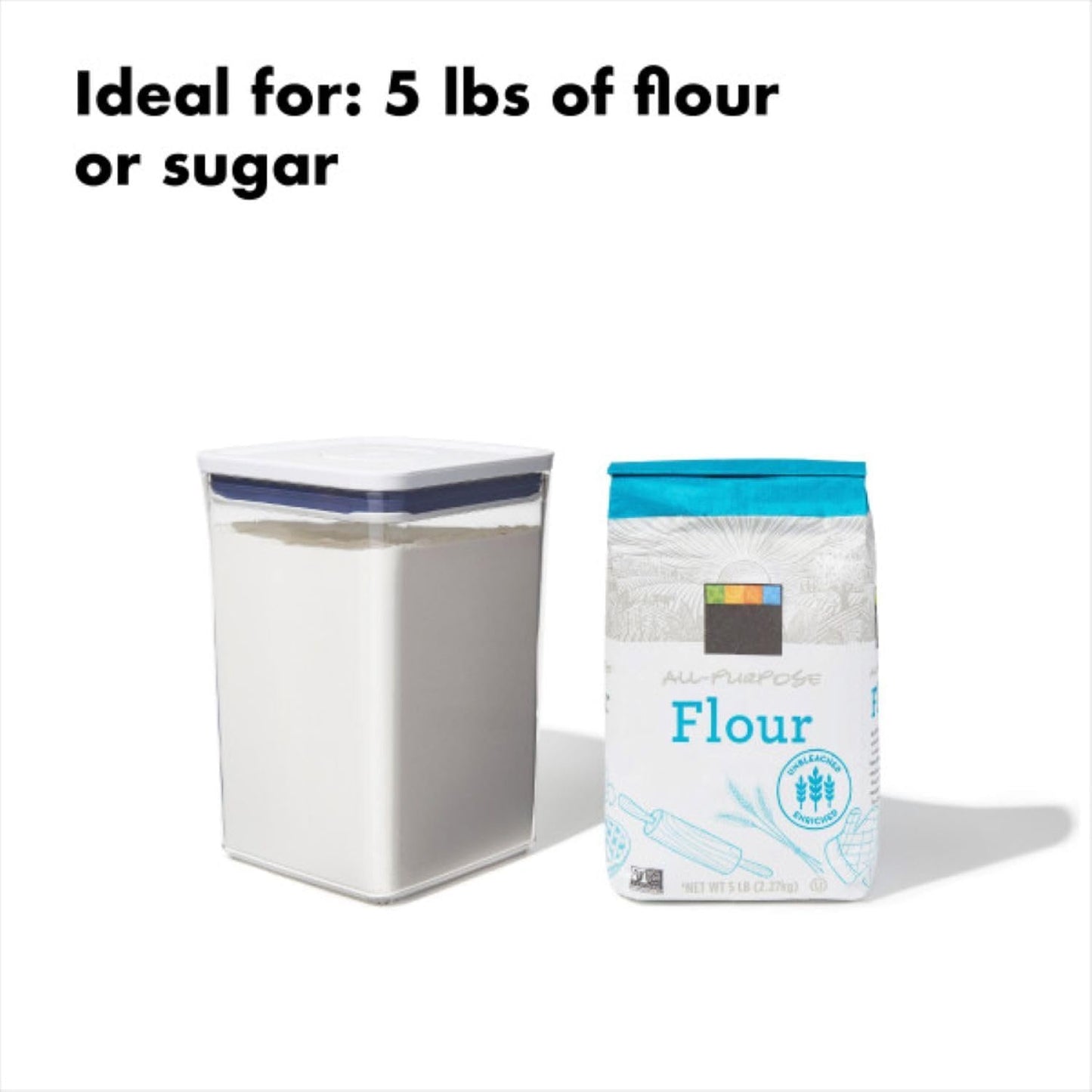 Oxo New Good Grips POP Container – Airtight Food Storage – 4.4 Qt for Flour and More