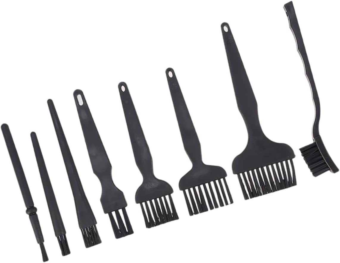 Minkissy 3sets Static Brush for Computer Keyboard Ergonomic Handle Design Easy to Use Washable Storage-Friendly Essential Cleaning Tool 8pcs*3