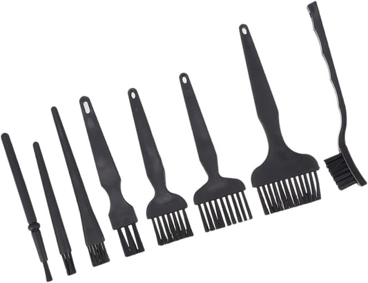 Minkissy 3sets Static Brush for Computer Keyboard Ergonomic Handle Design Easy to Use Washable Storage-Friendly Essential Cleaning Tool 8pcs*3