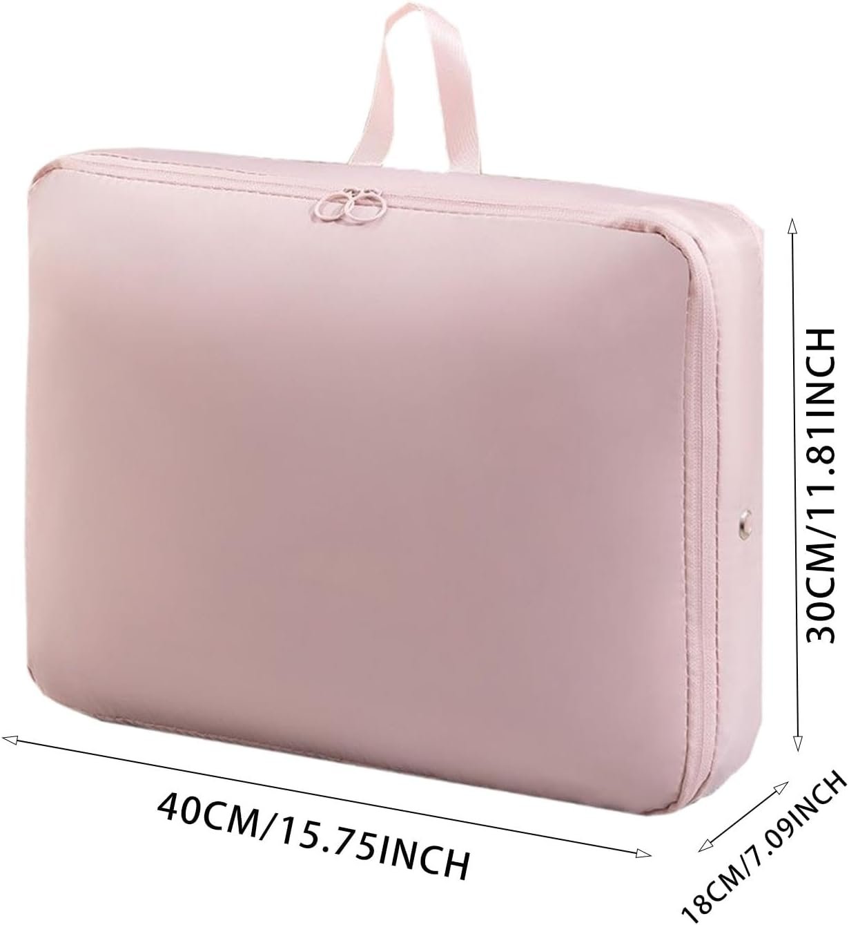 Generic Travel Storage Bag Luggage Organizer Packing Bags Portable Shoe Bags Luggage Compression Pack Clothing Organization Bag, Pink