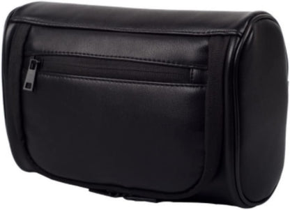 Shcnlery Personalized Toiletry Bag for Men,Premium Quality Durable and Stylish Travel Organizer for Travel, Grooming and Personal Care,Waterproof Leather Dopp Kit Gifts for Men, Black, Small, Simple