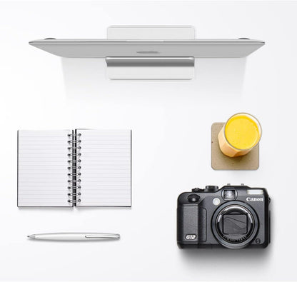 Vertical Laptop Stand, Aluminum Laptop Vertical Stand Organizer, Sturdy Laptop Computer Holder Desktop Stand Compatible with New Retina Apple MacBook Pro/Air, Mac Mini and iPad Pro