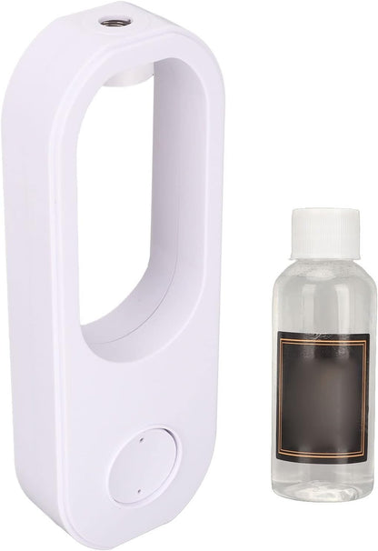 Automatic Fragrance Dispenser with Adjustable 3 Gears | USB Charging Essential Oil Diffuser | Wall Mounted & Desktop Aromatherapy for Bedroom & Bathroom | White