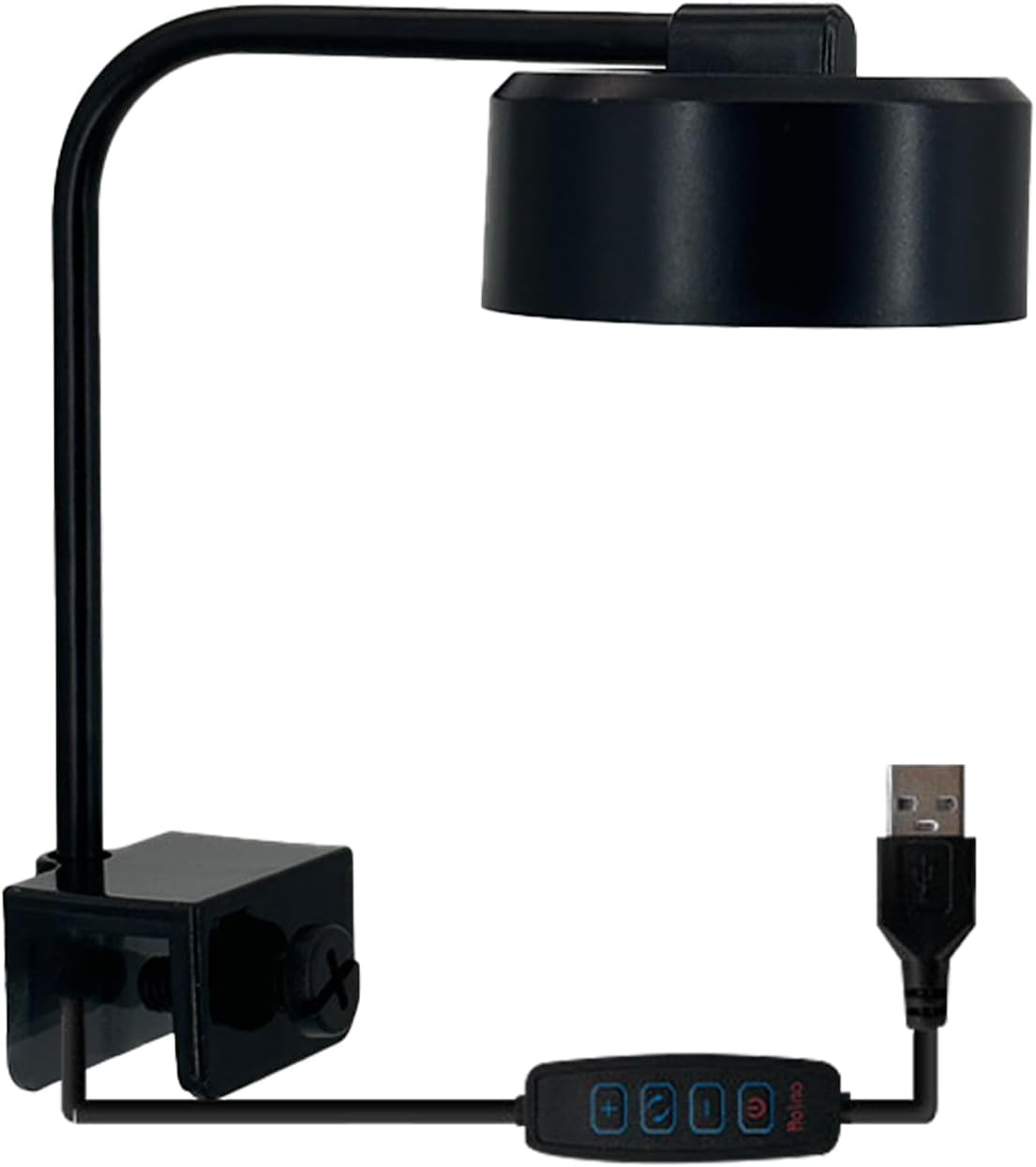 LED Aquarium Light, Saltwater Fish Tank Lamp, 6.1x2.36x5.35 inches 3 Smart Modes with Adjustable Brightness, 360 Degree Adjustable Lighting for Marine Habitat Use