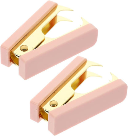 STOBOK 4pcs Ergonomic Staple Remover Tool for Office and Home Use Compact Staple Puller Easy to Carry and Store Non-damaging to Documents Essential Office Accessories