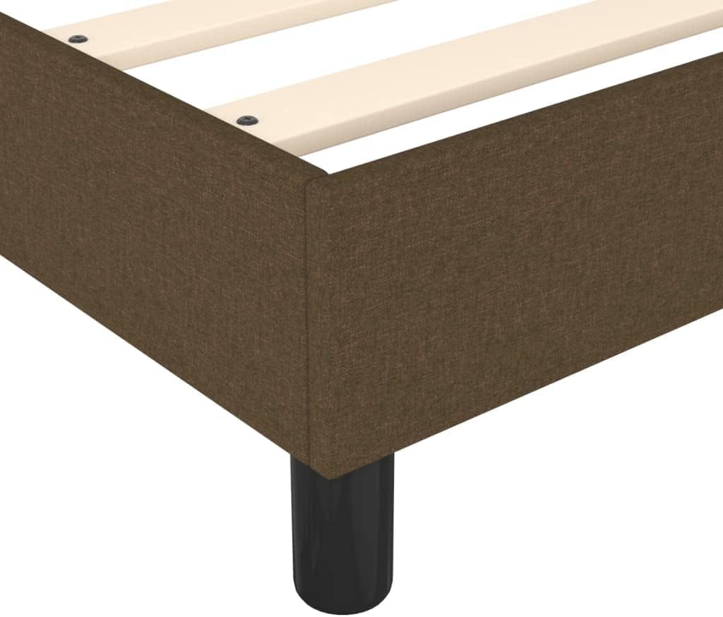 Lechnical Giroletto a Molle Marrone Scuro 90x200 cm in Tessuto,Mobili,Letti e Accessori,Letti e telai per Letti