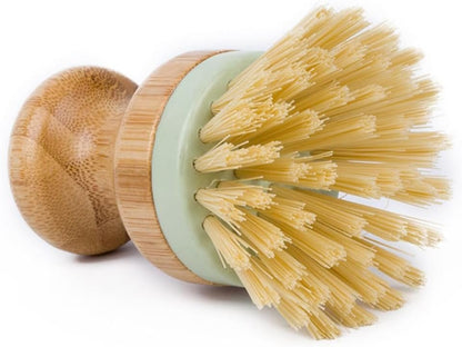 WRITWAA 1pc Durable Solid Wood Dish Brush Kitchen Cleaning Brush for Pots and Dishes Non Slip Handle Strong