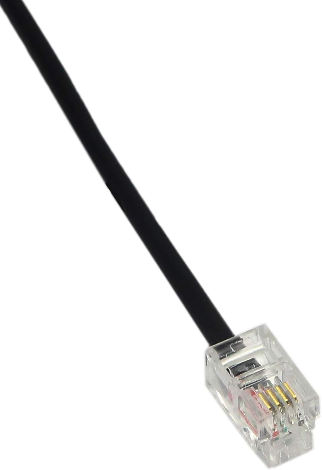 SinLoon Telephone RJ9 4P4C Splitter Adapter Cable RJ9 Headset Extension Cord Adapter 1 Male to 2 Double Female Connector for Hot Desking Office Phones Handset Splitter (2 RJ9 FM)